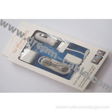 Popular 5 in 1 Charger Kit for iPhone 4S